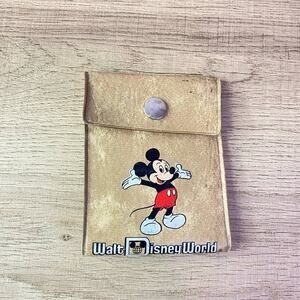 1980’s Walt Disney World Mickey Vintage Vinyl Folding Wallet -Souvenir